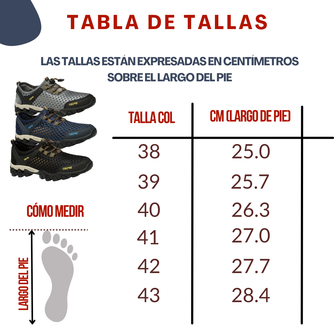 TENIS ADVENTURE PRO®COMODIDAD Y RESITENCIA