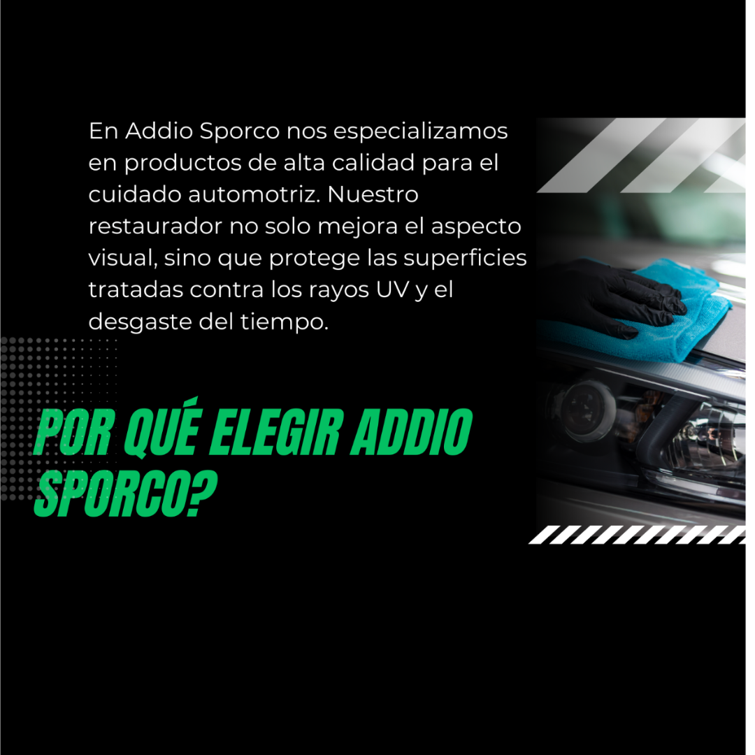 ADDIO®RESTAURADOR DE PARTES NEGRAS🚘