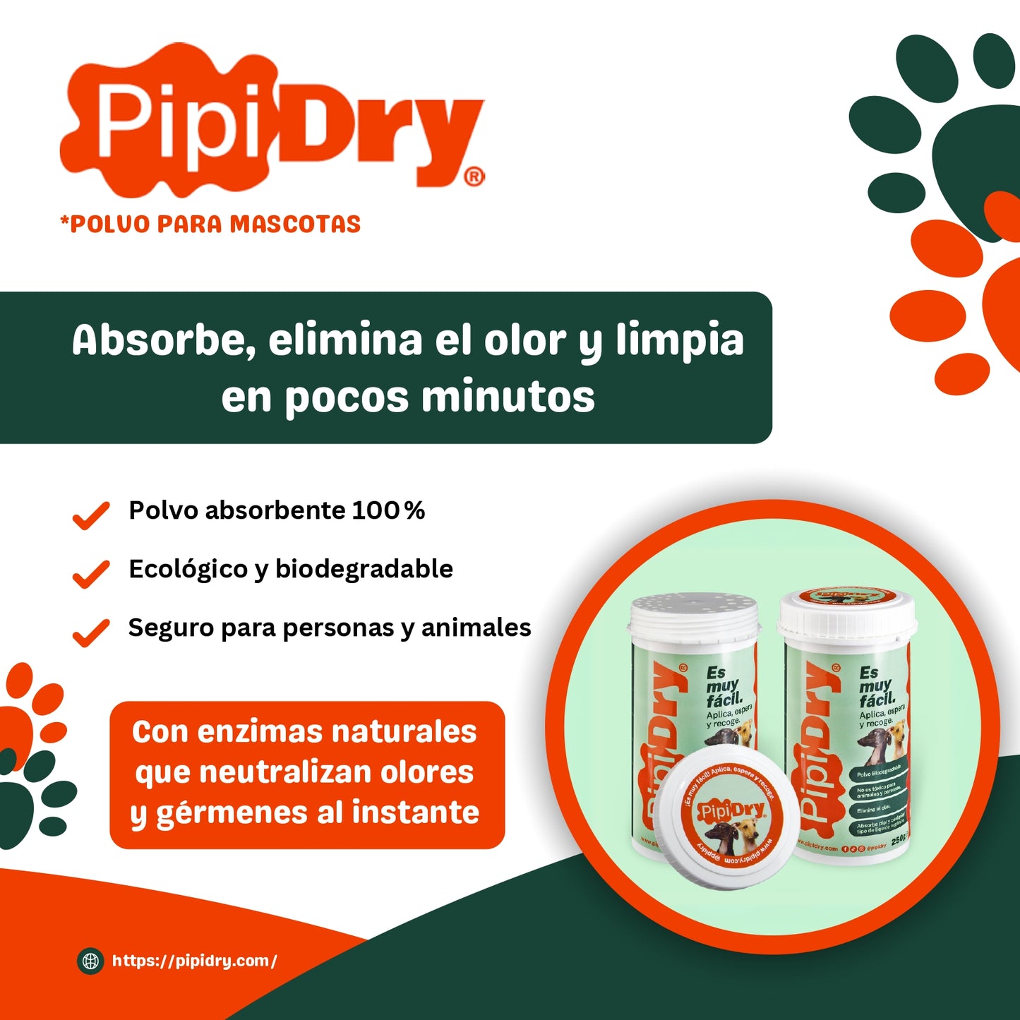 PIPIDRY 300GR-Limpia el pipi de tu mascota 🐶🐱