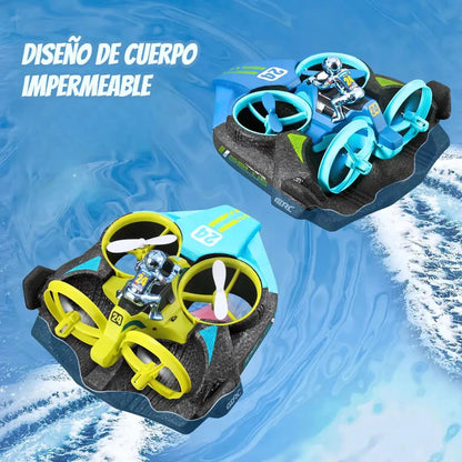 JUGUETE 3 EN 1:AUTO, DRON VOLADOR Y LANCHA ACUATICA 🔥