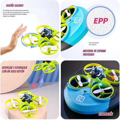 JUGUETE 3 EN 1:AUTO, DRON VOLADOR Y LANCHA ACUATICA 🔥