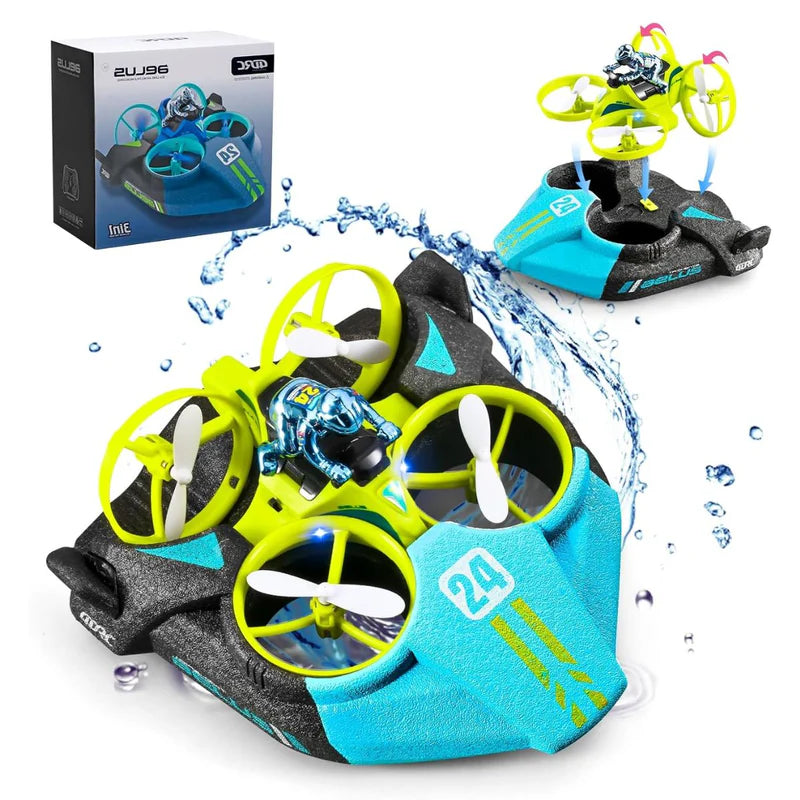 JUGUETE 3 EN 1:AUTO, DRON VOLADOR Y LANCHA ACUATICA 🔥