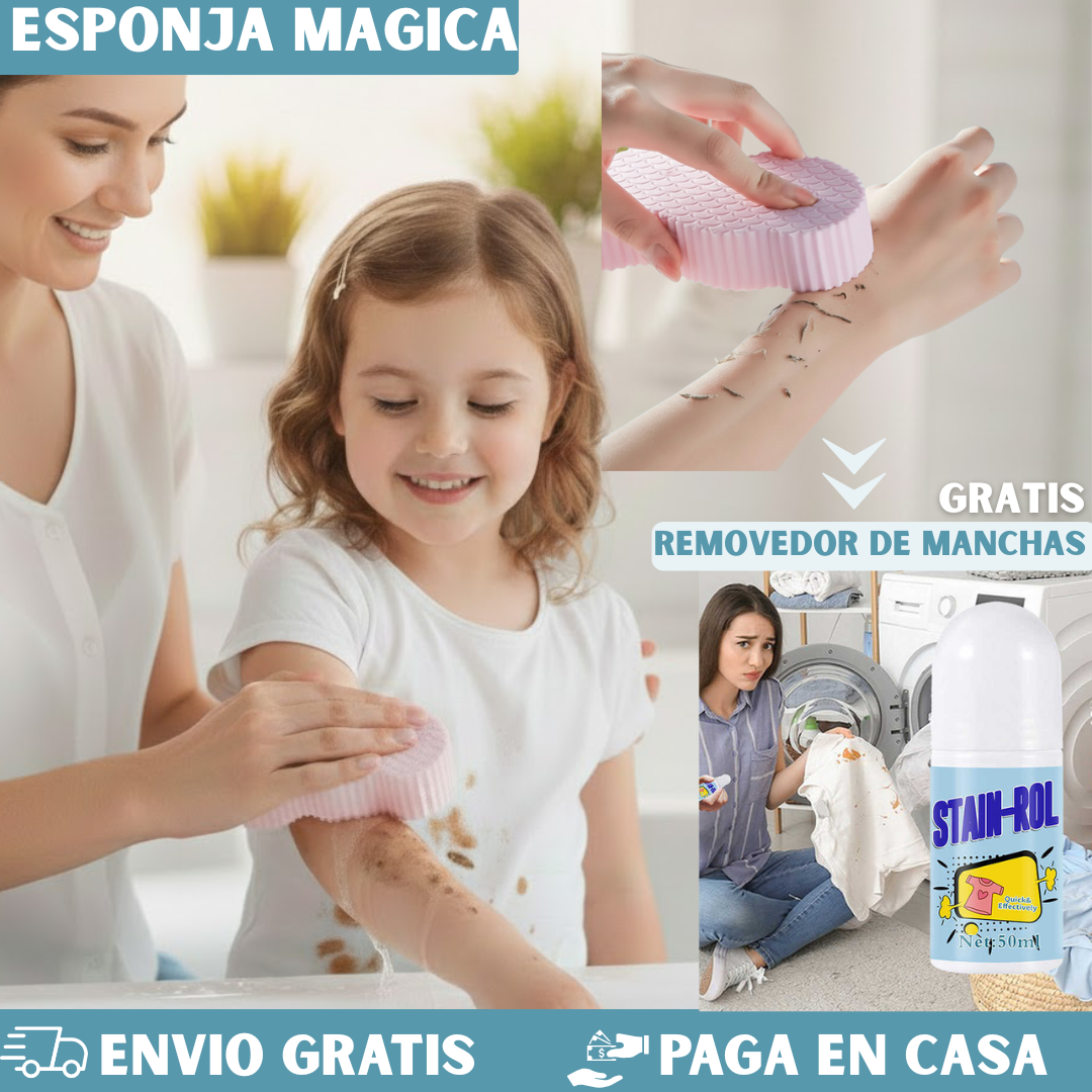 Esponja exfoliante premium + roll on quita manchas🎁