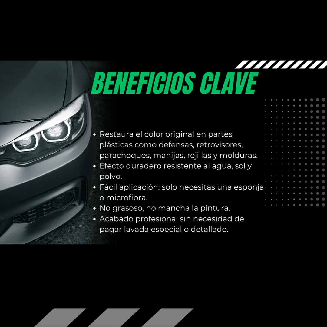 ADDIO®RESTAURADOR DE PARTES NEGRAS🚘