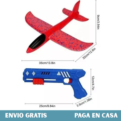 LANZADOR DE AVION PREMIUM+BURBUJAS Y SOPORTE GRATIS✈️🎁