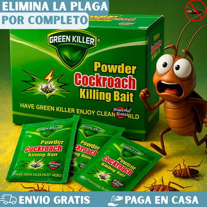 CEBO EN POLVO MATA CUCARACHAS-CAJA X30 SOBRES+20 GRATIS🪳🚫