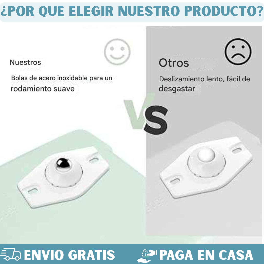 RUEDA UNIVERSAL ADHESIVA