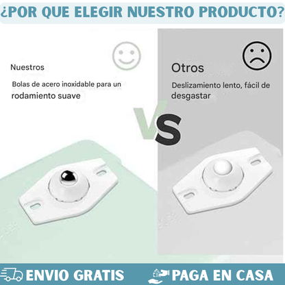 RUEDA UNIVERSAL ADHESIVA