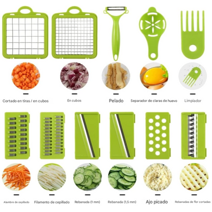 CORTADOR DE VERDURAS®+14 PIEZAS INCLUIDAS🎁