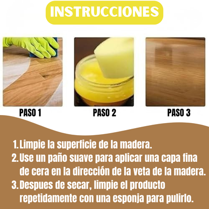 BEEWAX®RECUPERA EL BRILLO DE LA MADERA 🍯