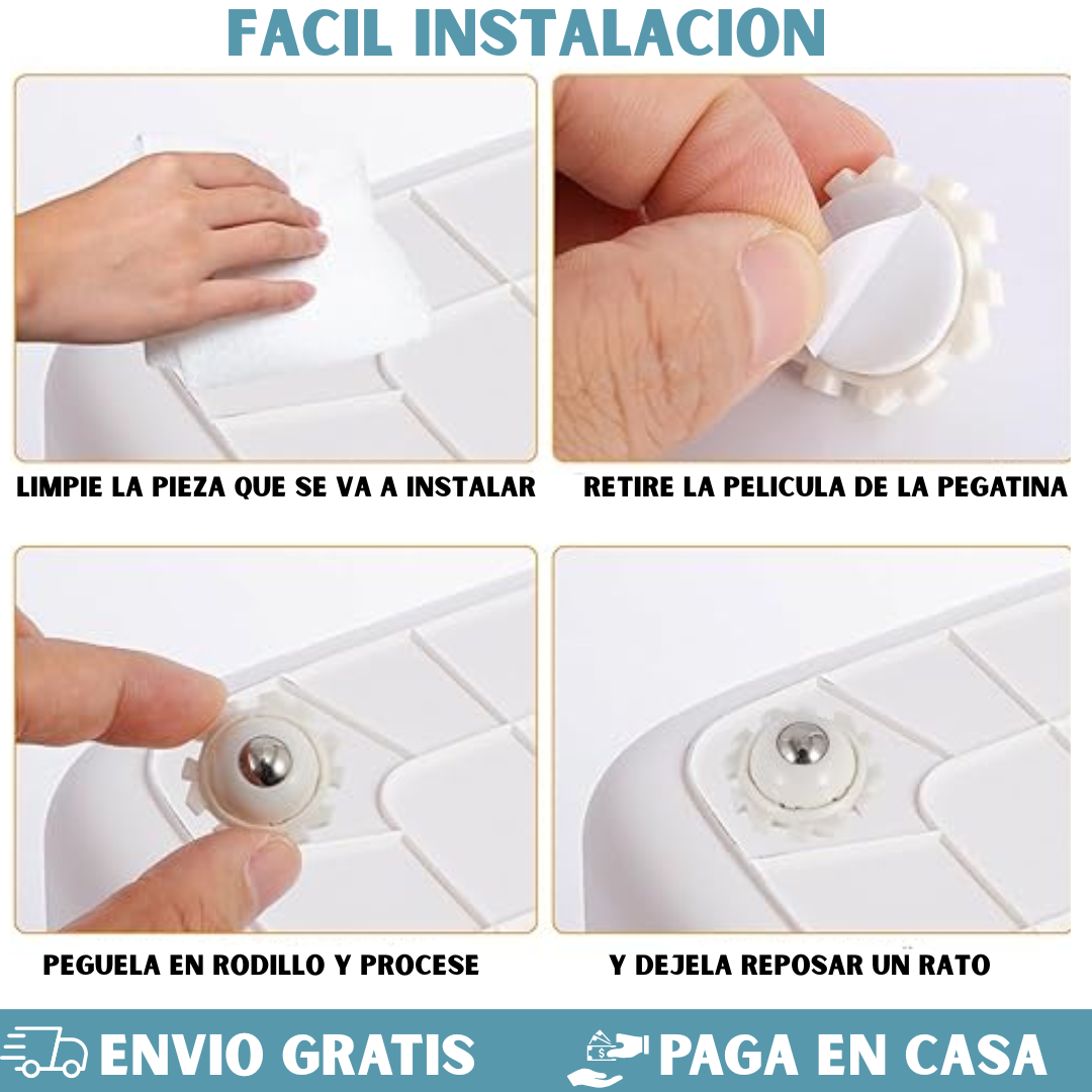 RUEDA UNIVERSAL ADHESIVA