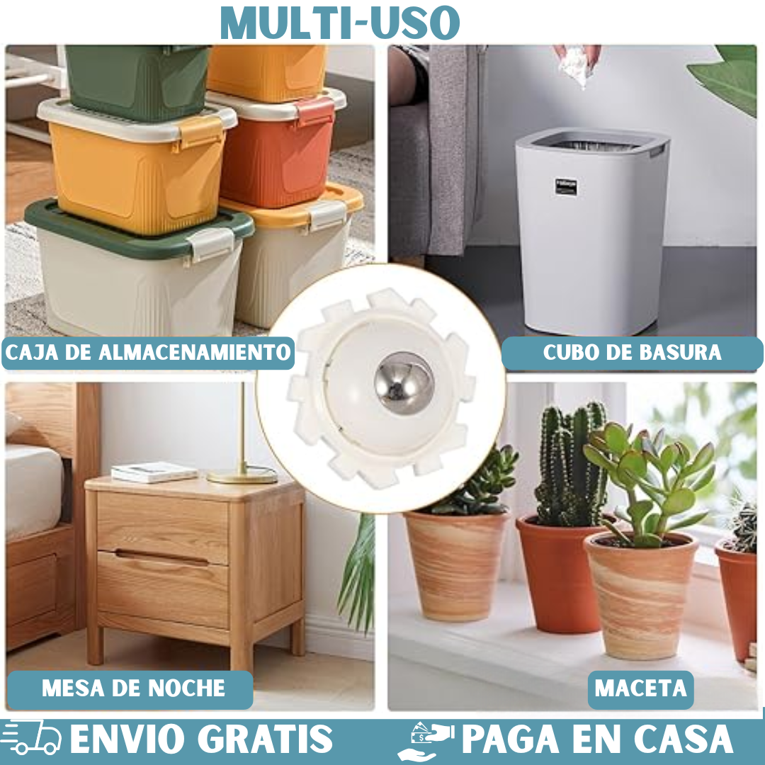 RUEDA UNIVERSAL ADHESIVA
