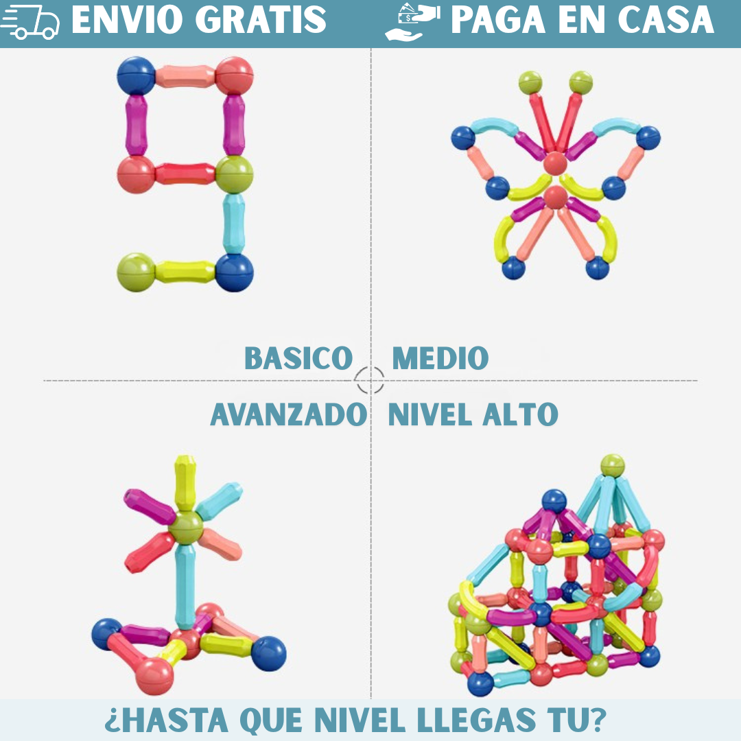 JUEGO DE FICHAS MAGNETICAS+25 PIEZAS 🧩