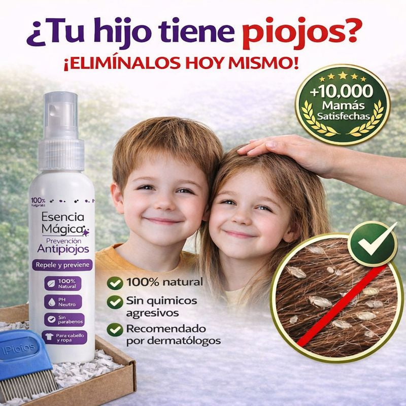 SPRAY ANTIPIOJOS+ PEINE ESPECIAL+GUIA DE PREVENCION🎁