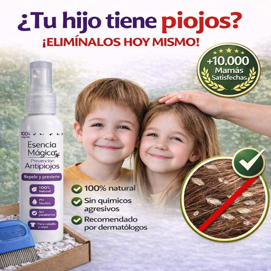 SPRAY ANTIPIOJOS+ PEINE ESPECIAL+GUIA DE PREVENCION🎁