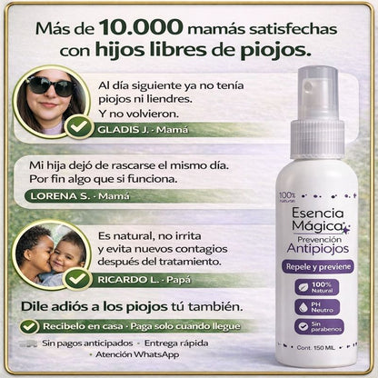 SPRAY ANTIPIOJOS+ PEINE ESPECIAL+GUIA DE PREVENCION🎁