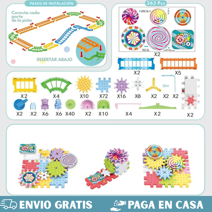 KIT JUEGO DIDACTICO DE ENGRANAJES🧩
