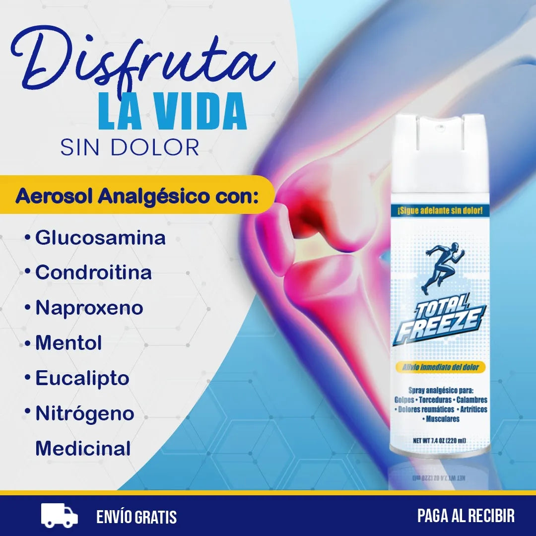 TOTAL FREEZE®ALIVIA EL DOLOR DE INMEDIATO