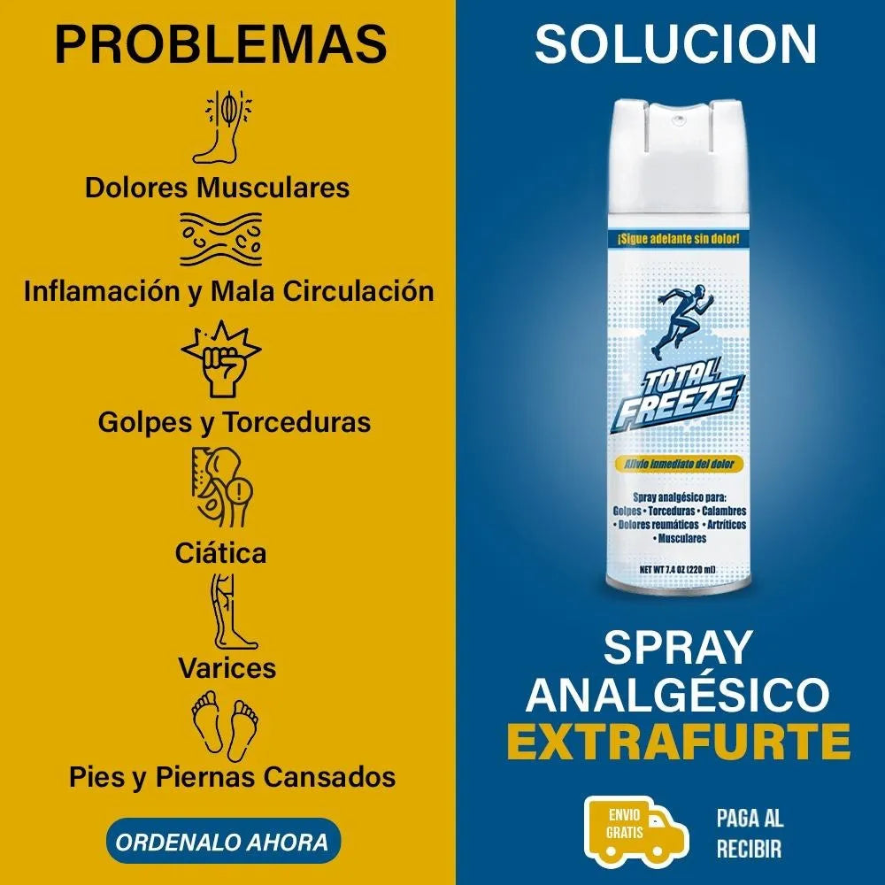 TOTAL FREEZE®ALIVIA EL DOLOR DE INMEDIATO